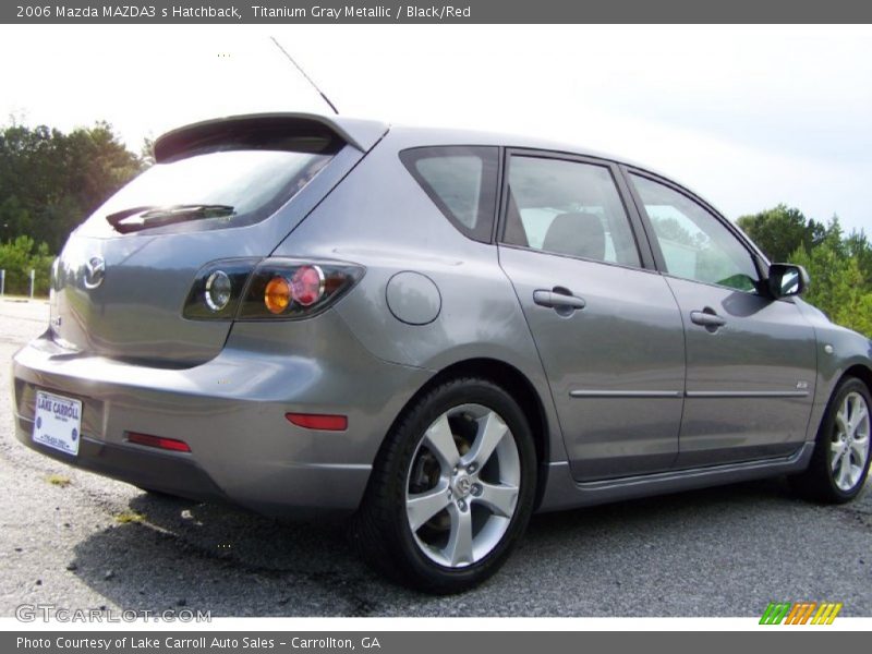 Titanium Gray Metallic / Black/Red 2006 Mazda MAZDA3 s Hatchback