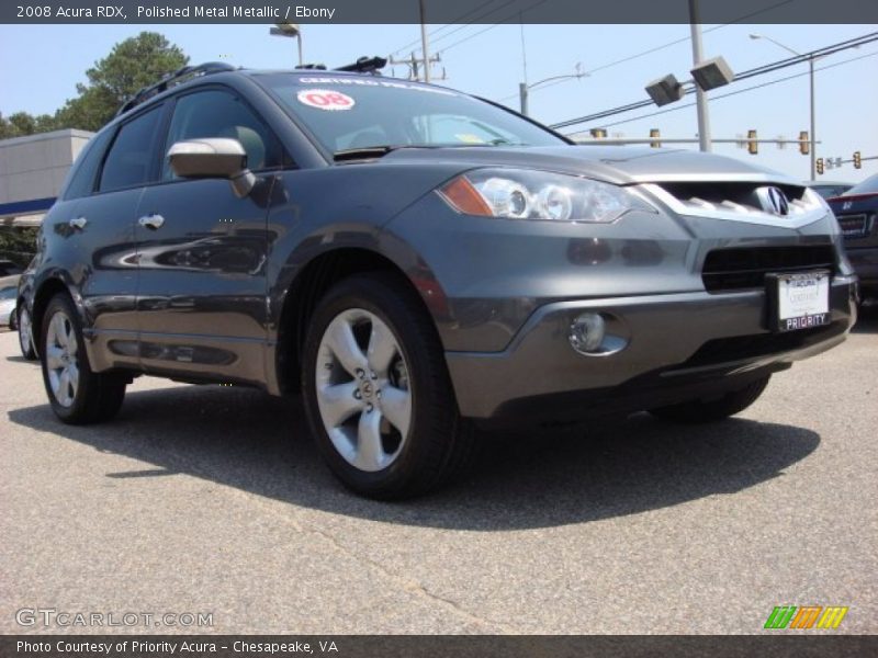 Polished Metal Metallic / Ebony 2008 Acura RDX