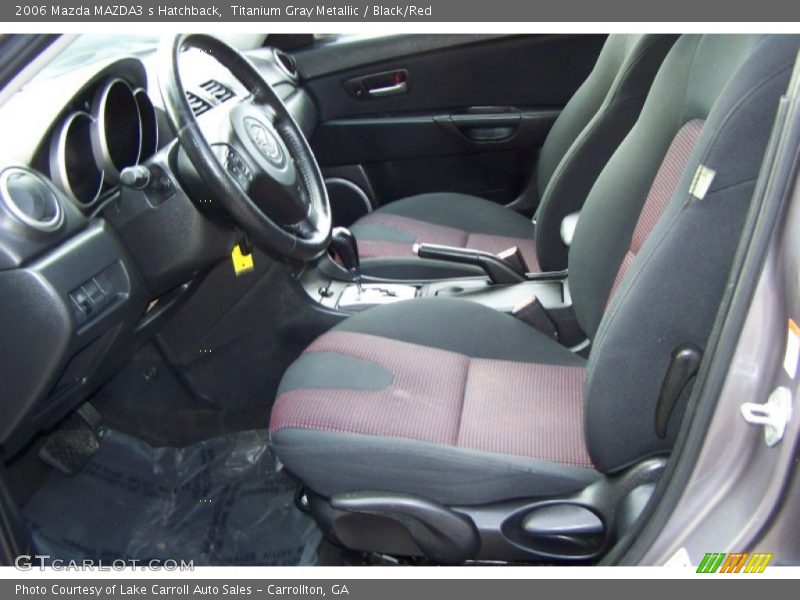  2006 MAZDA3 s Hatchback Black/Red Interior