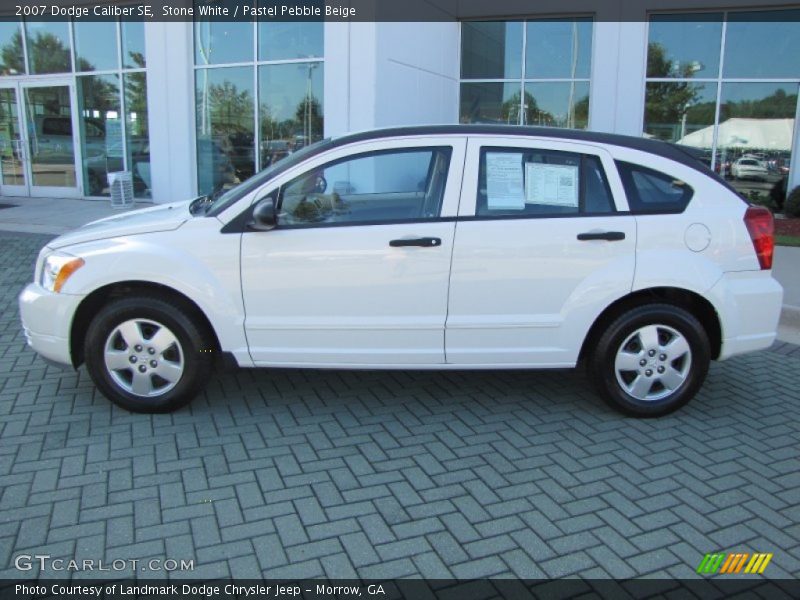 Stone White / Pastel Pebble Beige 2007 Dodge Caliber SE