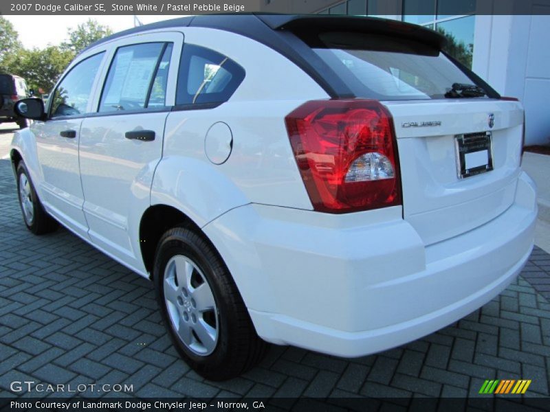 Stone White / Pastel Pebble Beige 2007 Dodge Caliber SE