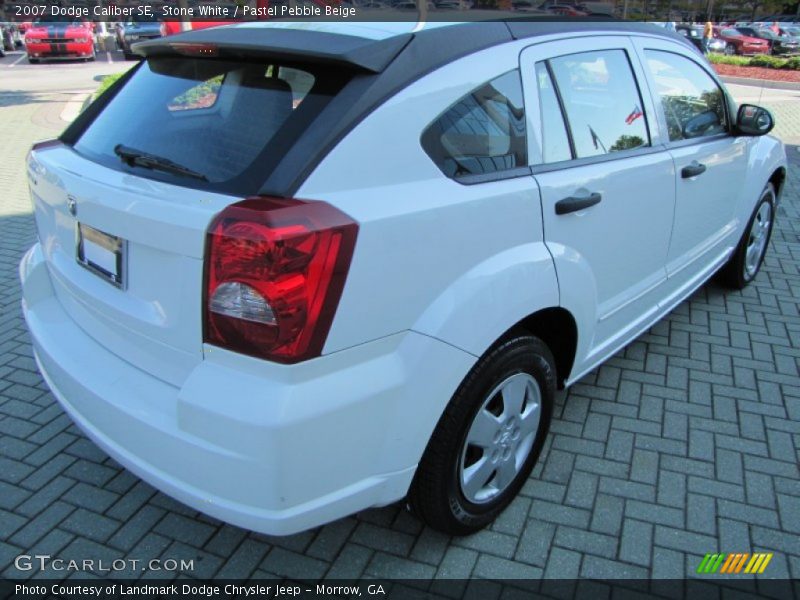 Stone White / Pastel Pebble Beige 2007 Dodge Caliber SE
