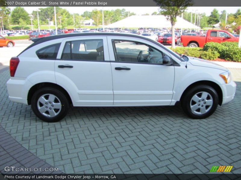 Stone White / Pastel Pebble Beige 2007 Dodge Caliber SE