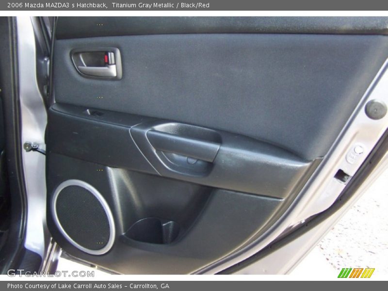 Titanium Gray Metallic / Black/Red 2006 Mazda MAZDA3 s Hatchback