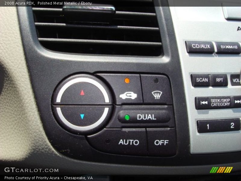 Polished Metal Metallic / Ebony 2008 Acura RDX