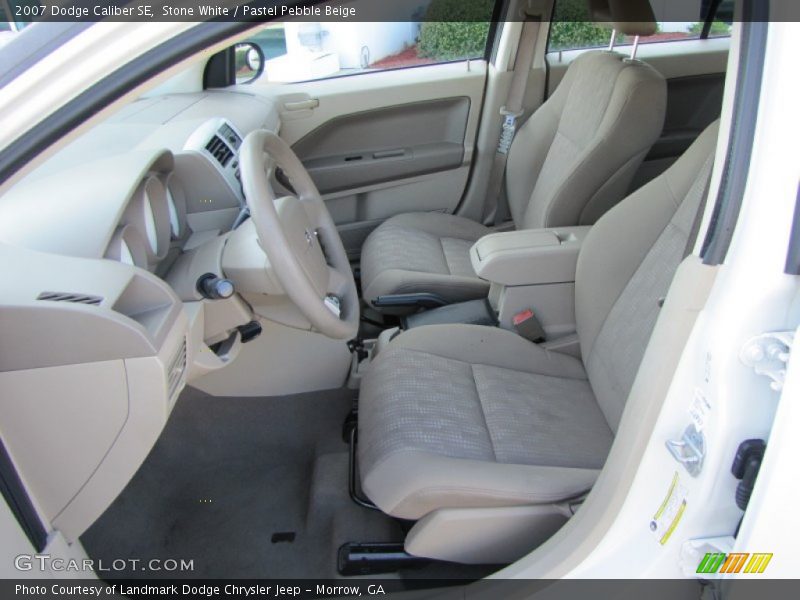 Stone White / Pastel Pebble Beige 2007 Dodge Caliber SE