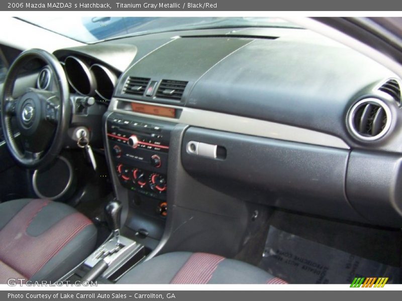 Titanium Gray Metallic / Black/Red 2006 Mazda MAZDA3 s Hatchback