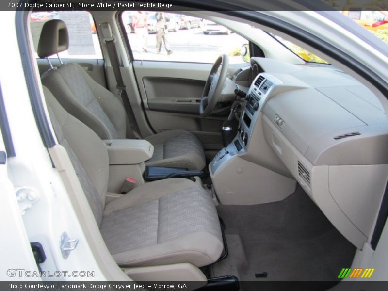 Stone White / Pastel Pebble Beige 2007 Dodge Caliber SE