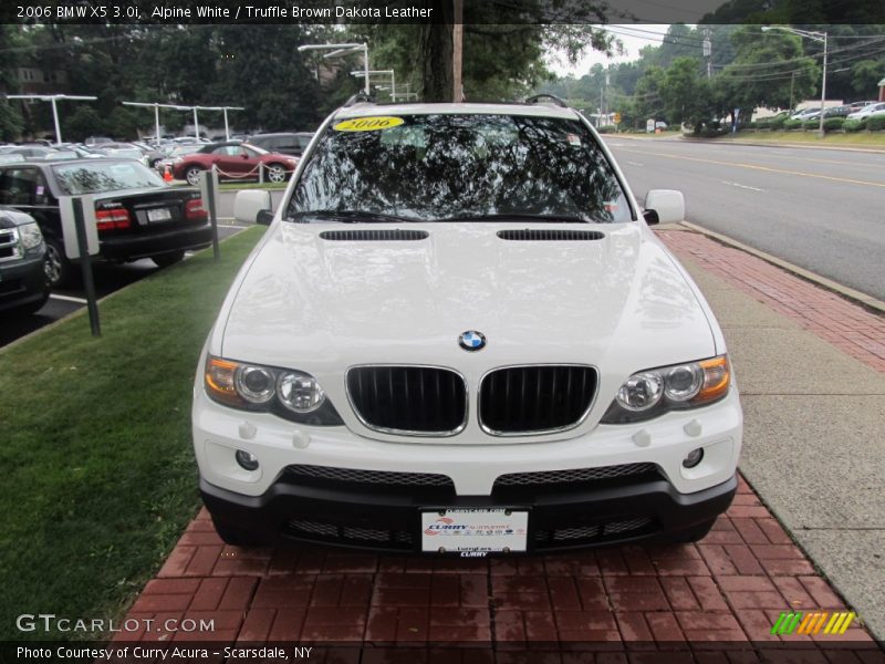 Alpine White / Truffle Brown Dakota Leather 2006 BMW X5 3.0i