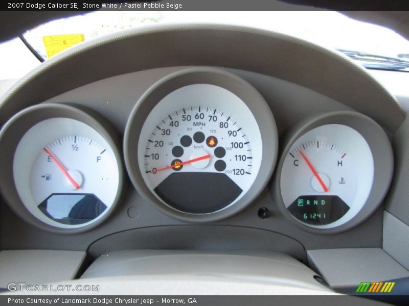 Stone White / Pastel Pebble Beige 2007 Dodge Caliber SE