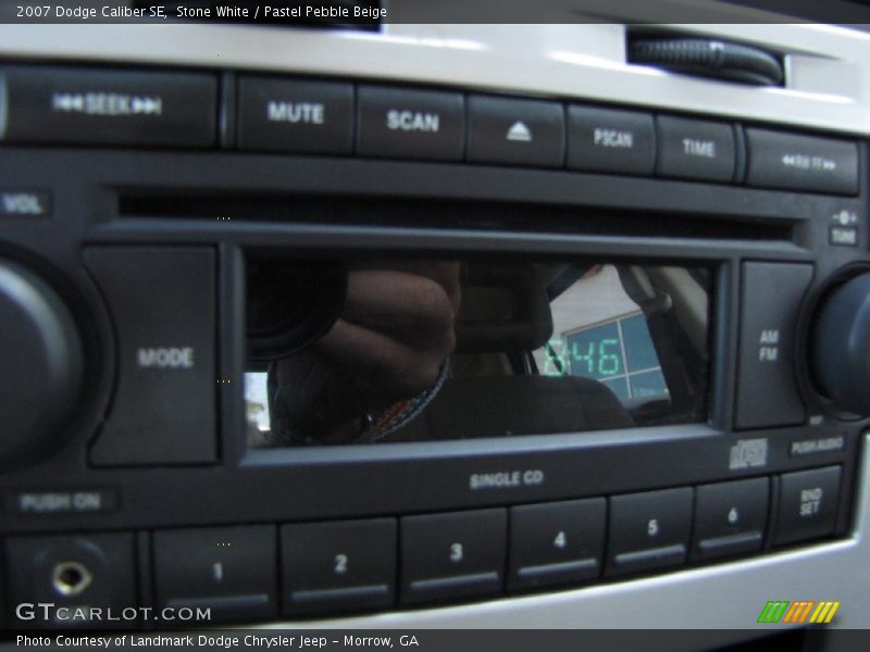 Stone White / Pastel Pebble Beige 2007 Dodge Caliber SE