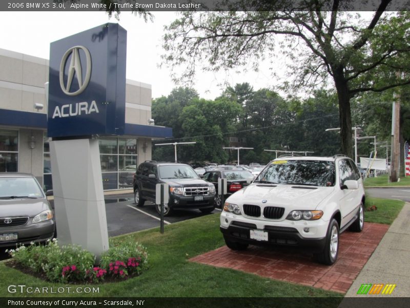 Alpine White / Truffle Brown Dakota Leather 2006 BMW X5 3.0i