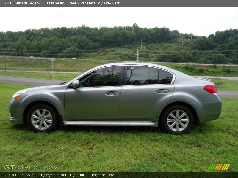 Steel Silver Metallic / Off-Black 2011 Subaru Legacy 2.5i Premium