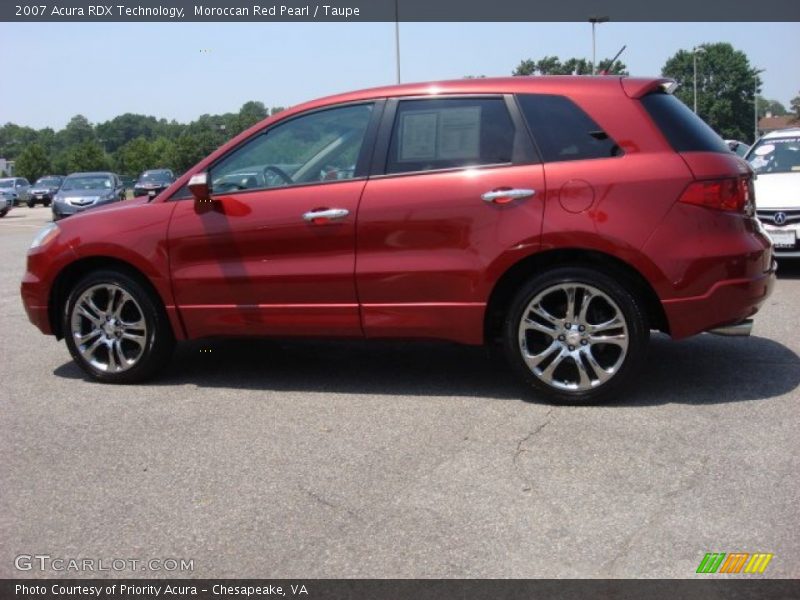 Moroccan Red Pearl / Taupe 2007 Acura RDX Technology