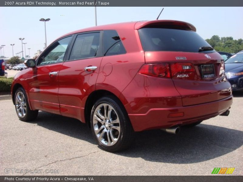Moroccan Red Pearl / Taupe 2007 Acura RDX Technology