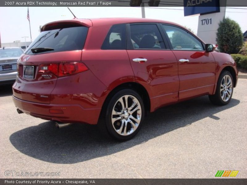 Moroccan Red Pearl / Taupe 2007 Acura RDX Technology