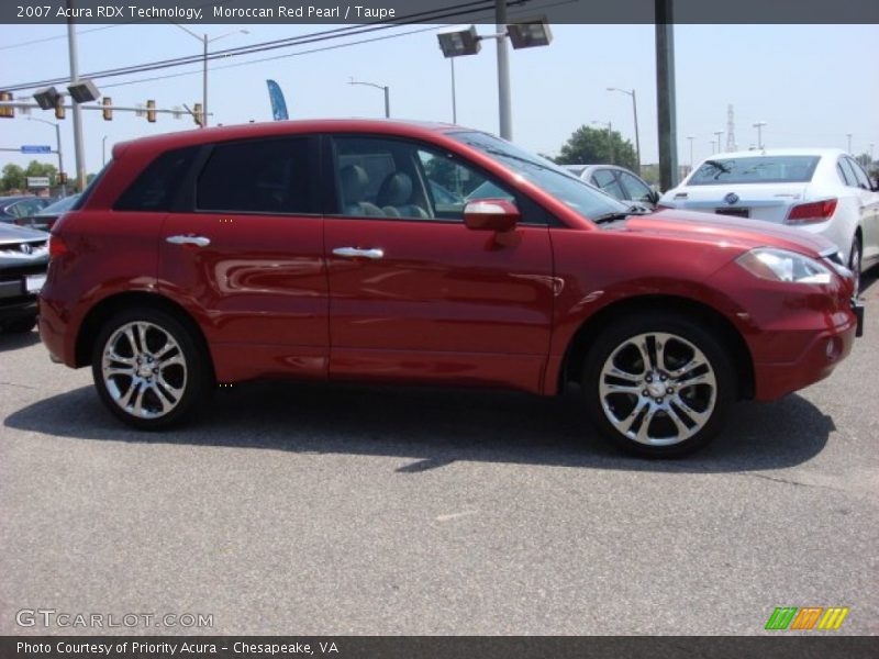 Moroccan Red Pearl / Taupe 2007 Acura RDX Technology