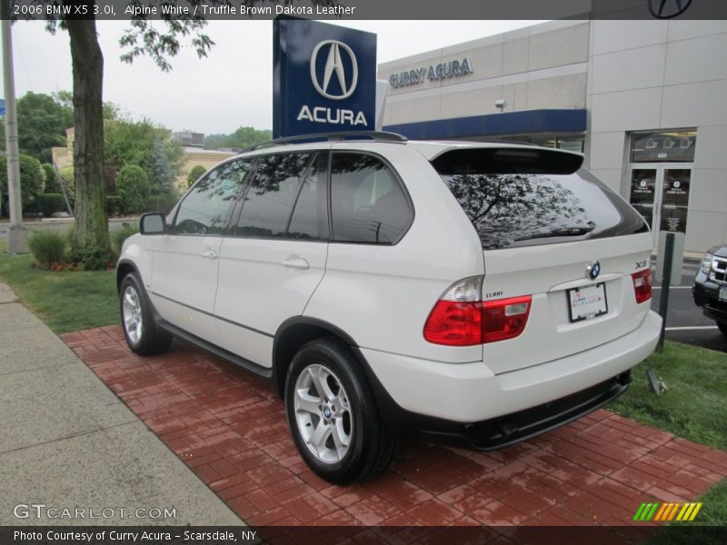 Alpine White / Truffle Brown Dakota Leather 2006 BMW X5 3.0i