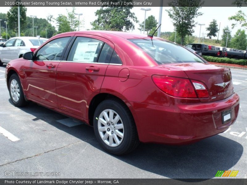 Inferno Red Crystal Pearl / Dark Slate Gray 2010 Chrysler Sebring Touring Sedan