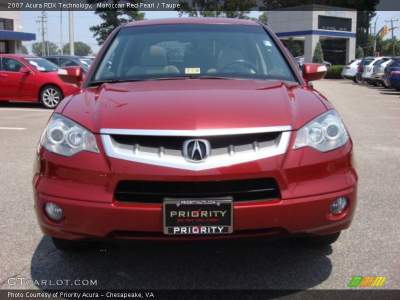 Moroccan Red Pearl / Taupe 2007 Acura RDX Technology