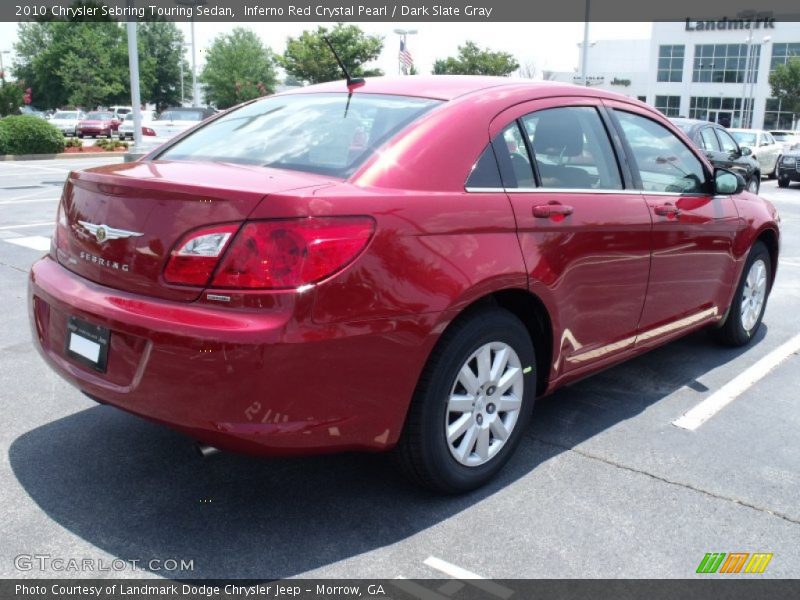 Inferno Red Crystal Pearl / Dark Slate Gray 2010 Chrysler Sebring Touring Sedan