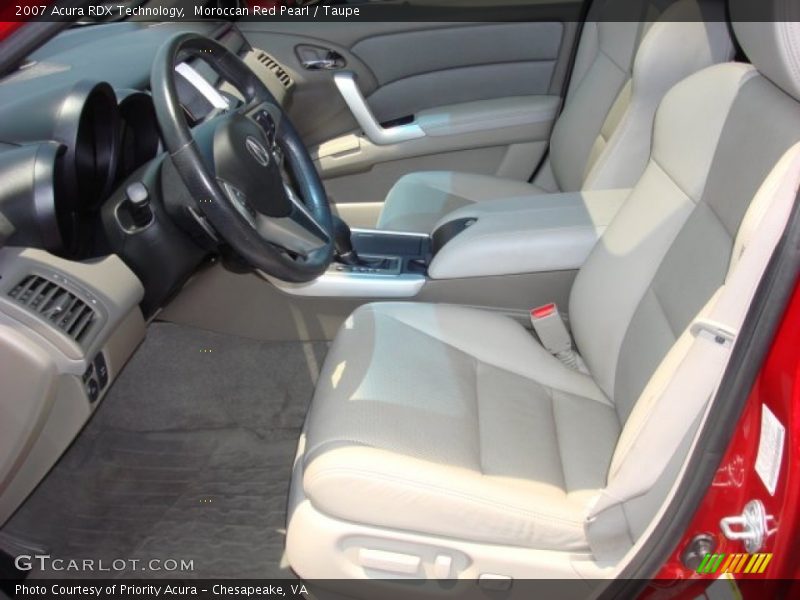 Moroccan Red Pearl / Taupe 2007 Acura RDX Technology