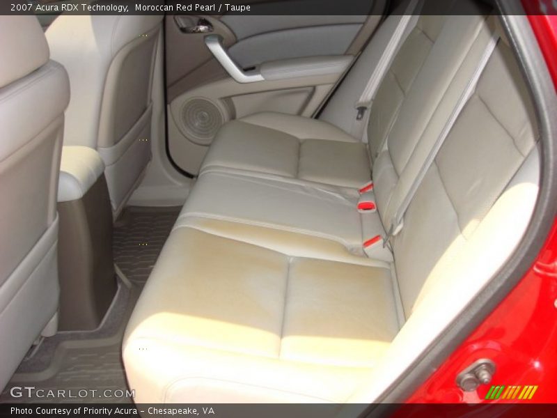 Moroccan Red Pearl / Taupe 2007 Acura RDX Technology
