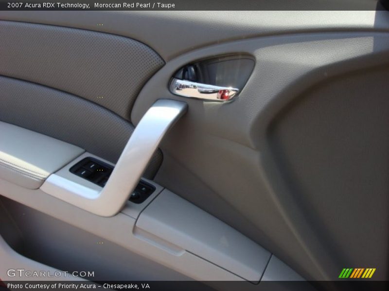 Moroccan Red Pearl / Taupe 2007 Acura RDX Technology