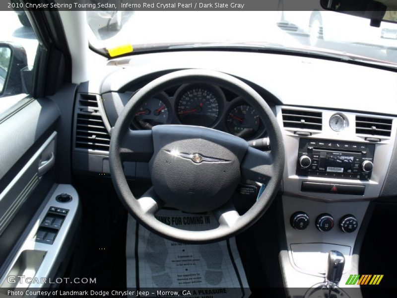 Inferno Red Crystal Pearl / Dark Slate Gray 2010 Chrysler Sebring Touring Sedan