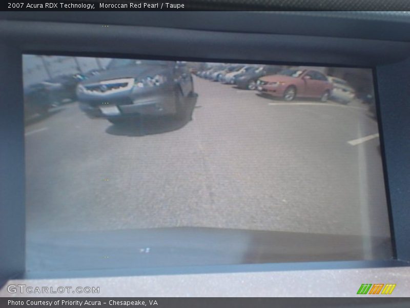 Moroccan Red Pearl / Taupe 2007 Acura RDX Technology
