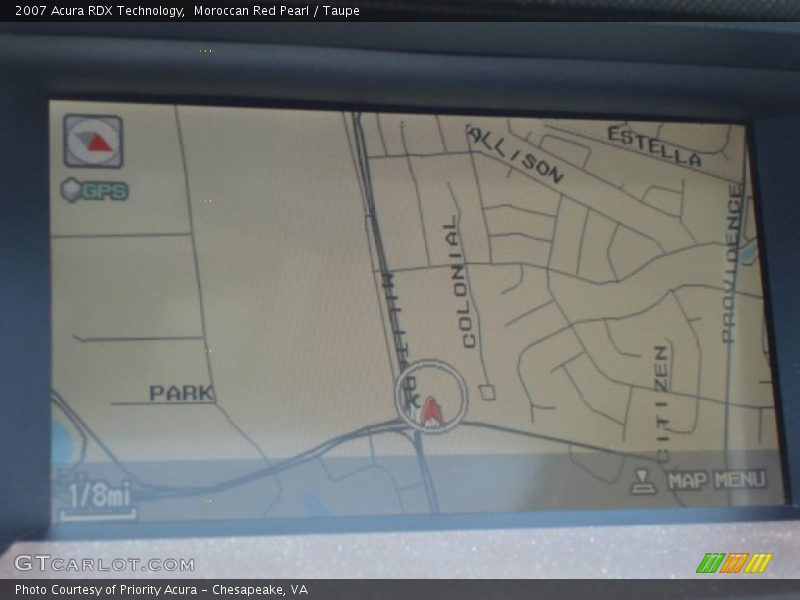 Moroccan Red Pearl / Taupe 2007 Acura RDX Technology