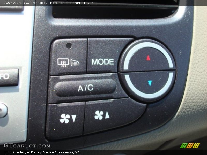 Moroccan Red Pearl / Taupe 2007 Acura RDX Technology