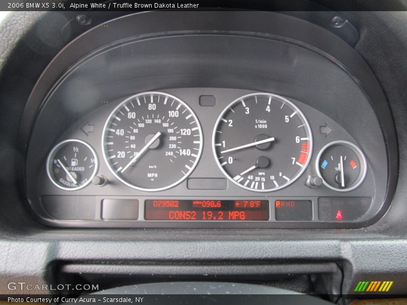 Alpine White / Truffle Brown Dakota Leather 2006 BMW X5 3.0i