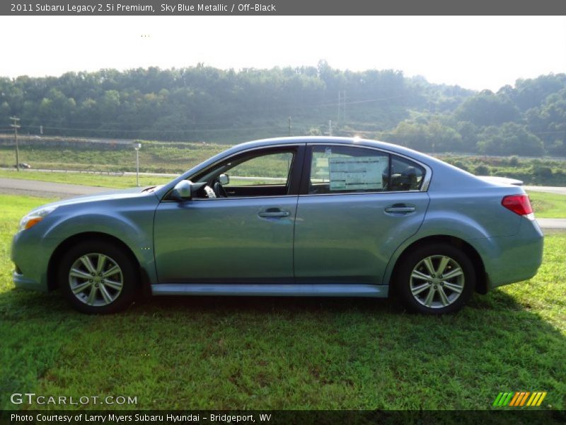 Sky Blue Metallic / Off-Black 2011 Subaru Legacy 2.5i Premium