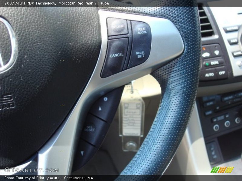 Moroccan Red Pearl / Taupe 2007 Acura RDX Technology