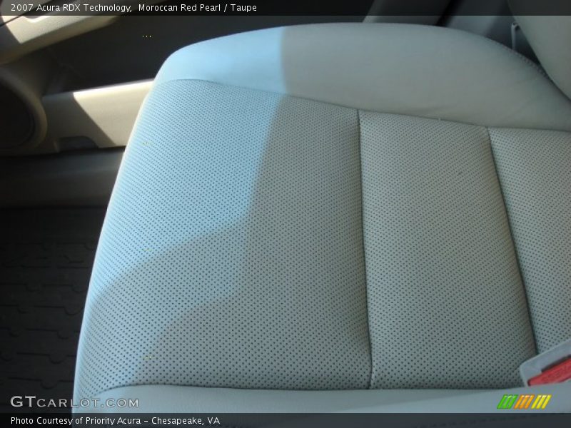 Moroccan Red Pearl / Taupe 2007 Acura RDX Technology