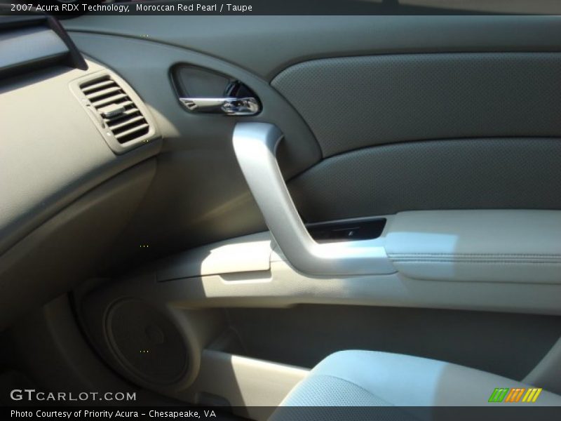 Moroccan Red Pearl / Taupe 2007 Acura RDX Technology