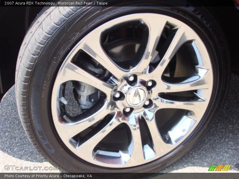 Moroccan Red Pearl / Taupe 2007 Acura RDX Technology