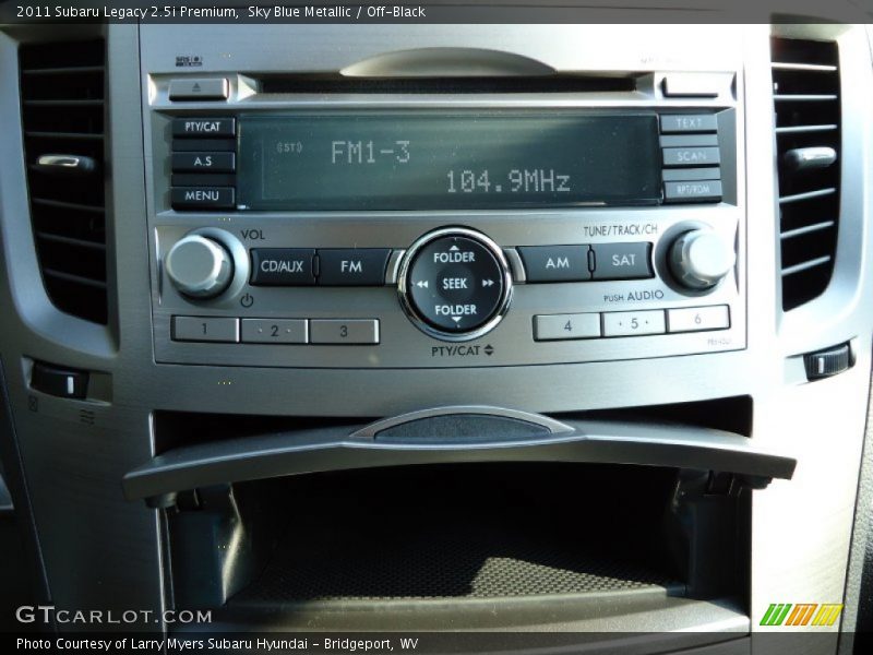 Sky Blue Metallic / Off-Black 2011 Subaru Legacy 2.5i Premium