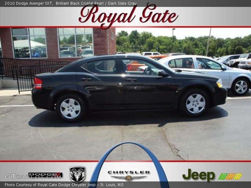 Brilliant Black Crystal Pearl / Dark Slate Gray 2010 Dodge Avenger SXT