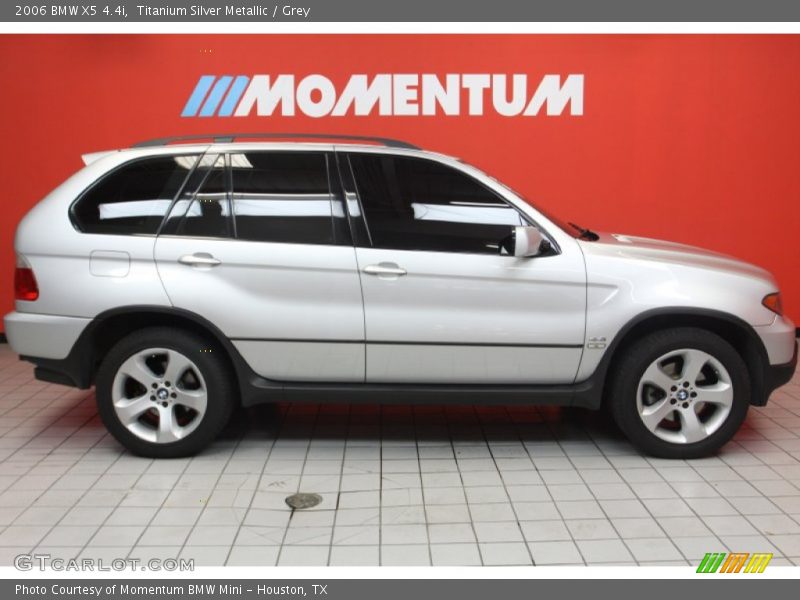 Titanium Silver Metallic / Grey 2006 BMW X5 4.4i