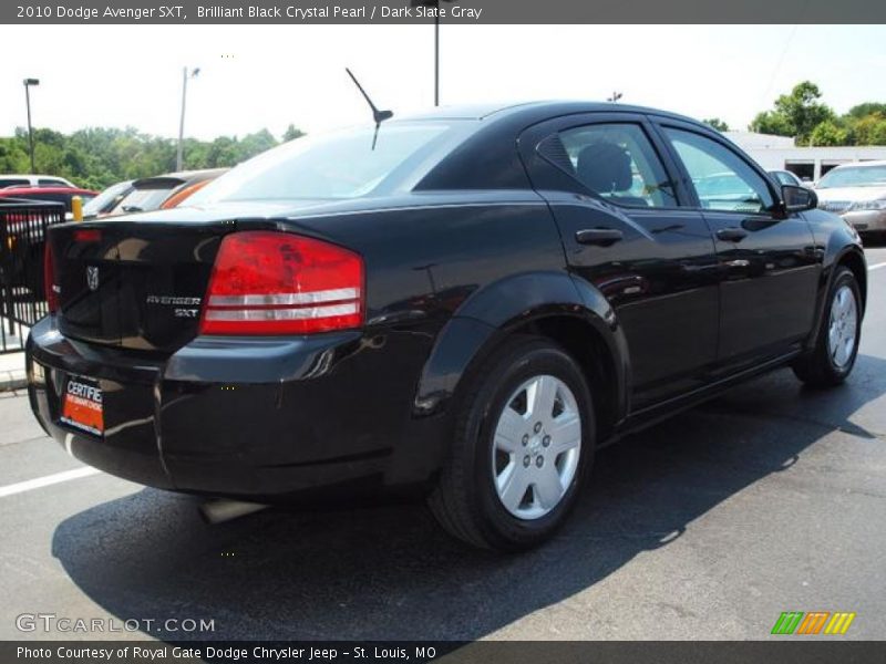 Brilliant Black Crystal Pearl / Dark Slate Gray 2010 Dodge Avenger SXT