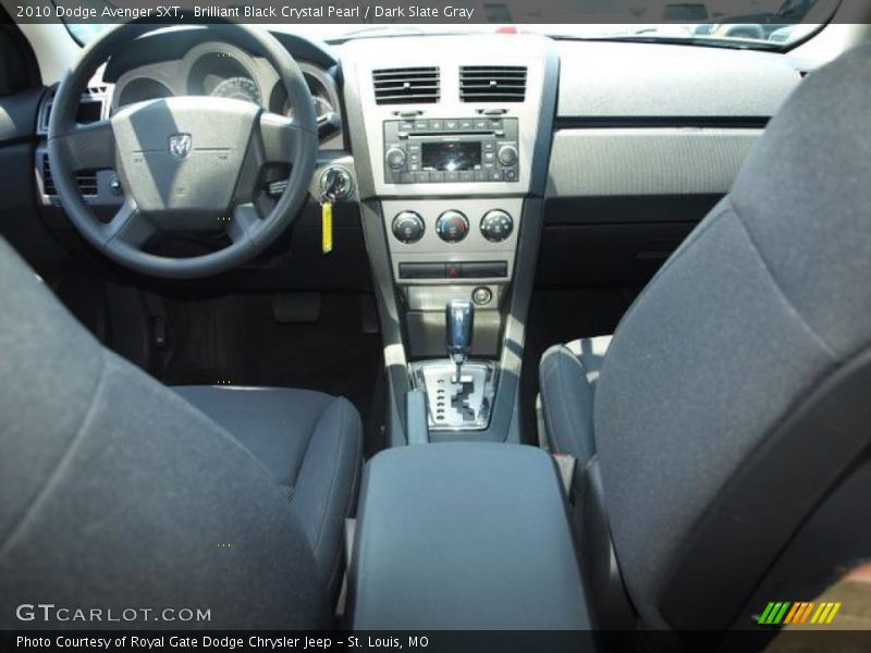 Brilliant Black Crystal Pearl / Dark Slate Gray 2010 Dodge Avenger SXT