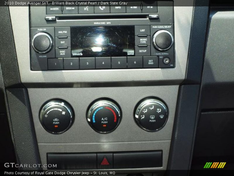 Brilliant Black Crystal Pearl / Dark Slate Gray 2010 Dodge Avenger SXT