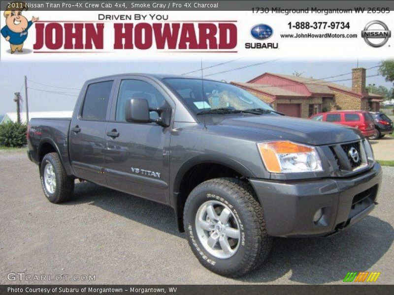 Smoke Gray / Pro 4X Charcoal 2011 Nissan Titan Pro-4X Crew Cab 4x4