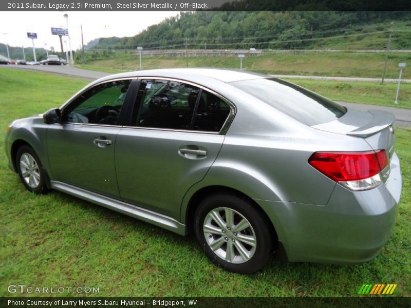 Steel Silver Metallic / Off-Black 2011 Subaru Legacy 2.5i Premium
