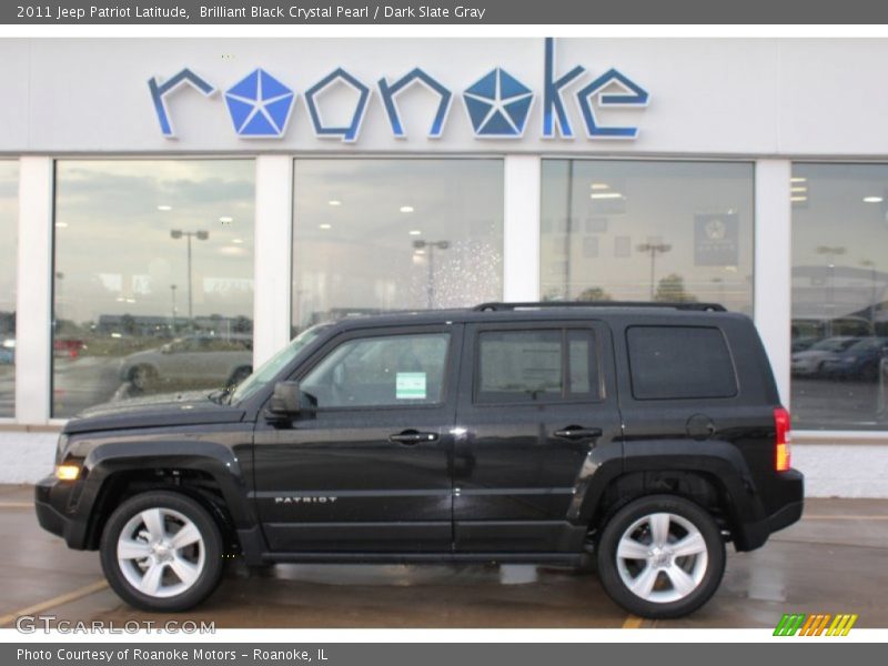 Brilliant Black Crystal Pearl / Dark Slate Gray 2011 Jeep Patriot Latitude
