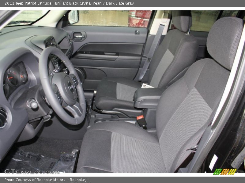 Brilliant Black Crystal Pearl / Dark Slate Gray 2011 Jeep Patriot Latitude