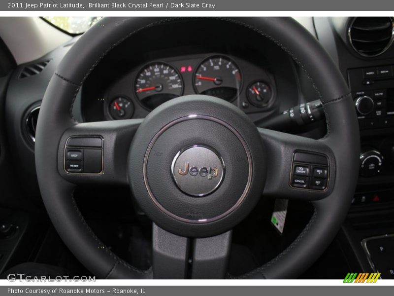 Brilliant Black Crystal Pearl / Dark Slate Gray 2011 Jeep Patriot Latitude