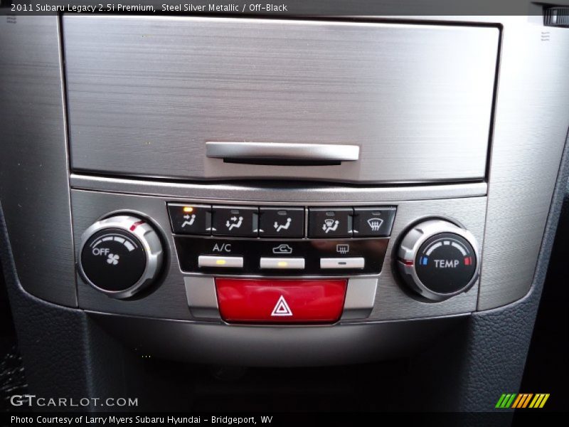 Steel Silver Metallic / Off-Black 2011 Subaru Legacy 2.5i Premium